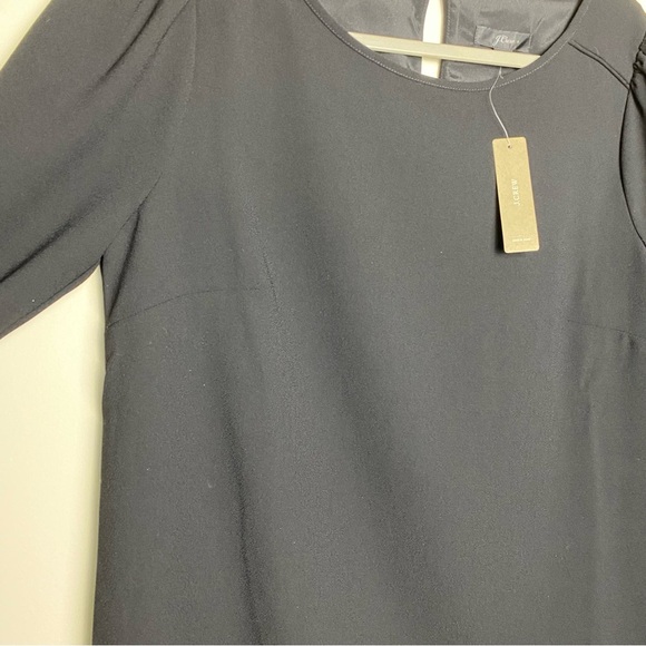 NWT J.Crew Long-Sleeve Shift Dress in Everyday Crepe Size 8 - Picture 2 of 13